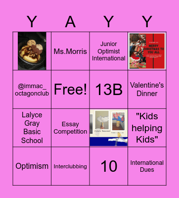 BINGO - OCTAGON EDITION Bingo Card