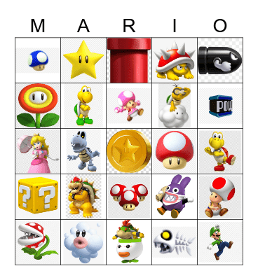 Everett's Birthday Bingo Card