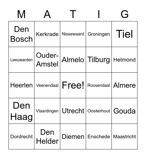 Relbingo Card