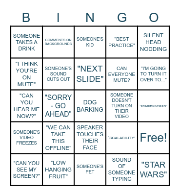 EKO ZOOM BINGO Card