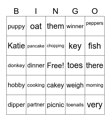 Cherry Hill-5 Bingo Card