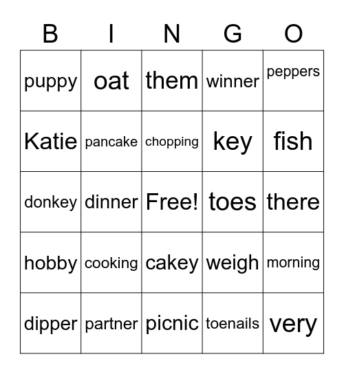 Cherry Hill-5 Bingo Card