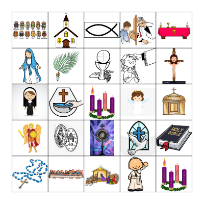Catholic Bingo Card