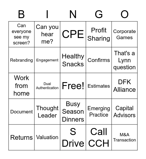 LWBJ Bingo Card