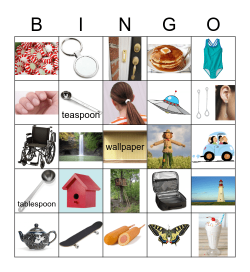 Compound Words Bingo Card