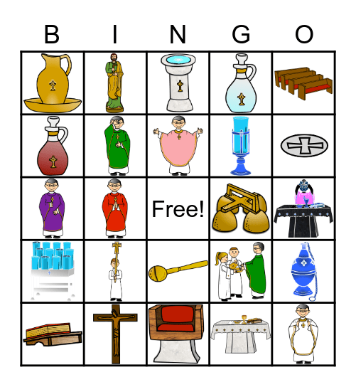 Catholic Bingo Card