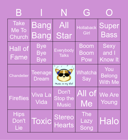 Ultimate 2021 RA Playlist Board Bingo Card