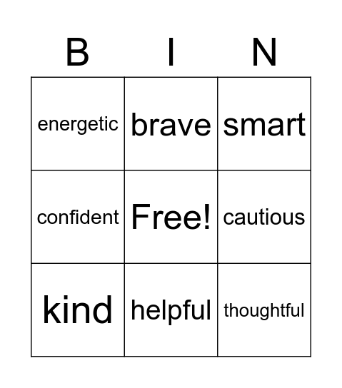 Leadership Bingo Card