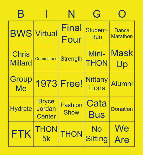 February GMM Bingo Card