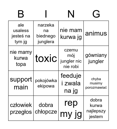 bingo ponpona Bingo Card