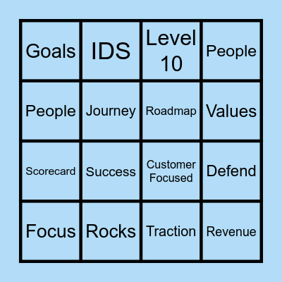 SLT Bingo Card