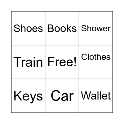 BINGO Card