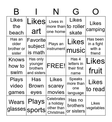 Bingo Card