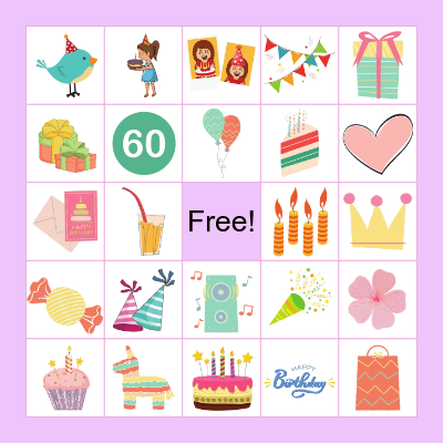 Birthday Bingo Card