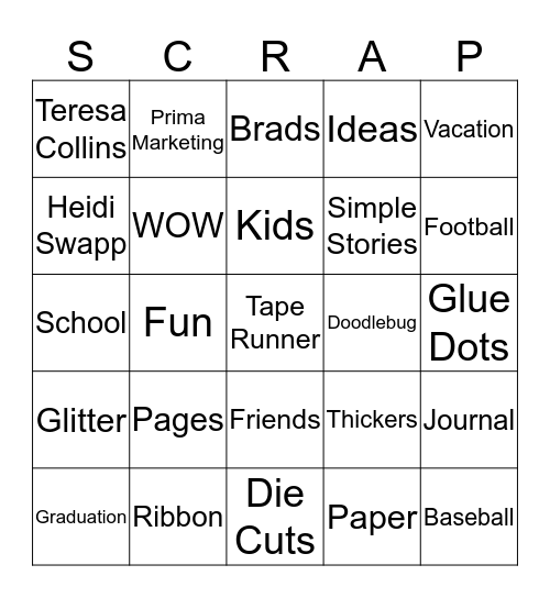 F.R.O.G Retreat Bingo Card