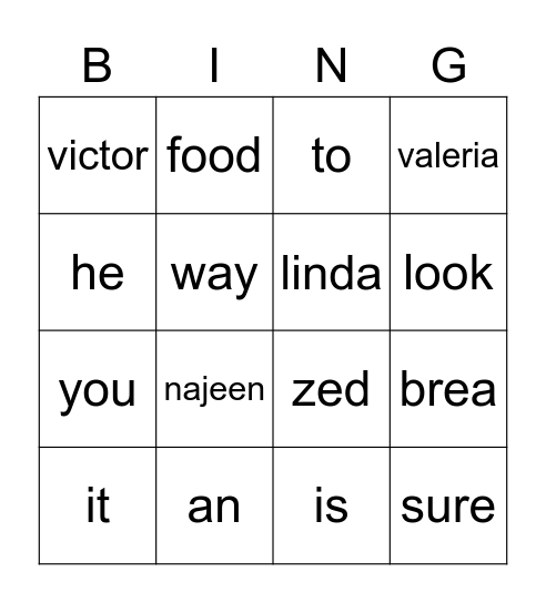 ULS Jan HF Bingo Card