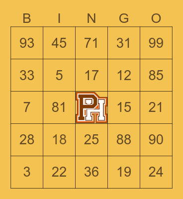 CLASS OF 2023 BINGO!!! Bingo Card