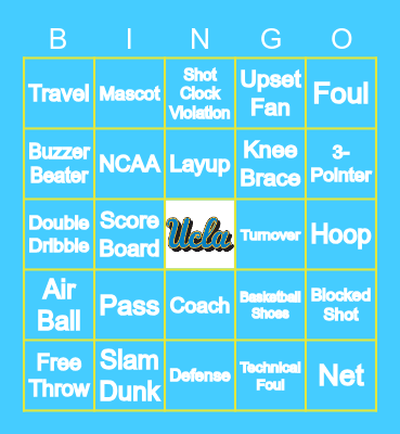 NCAA March Madness Bingo Card
