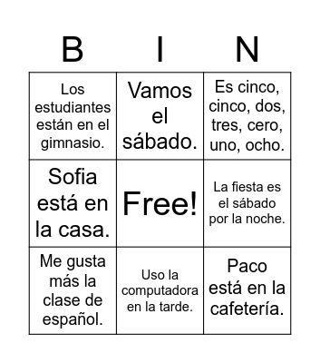 ¡Question Word Bingo! Bingo Card