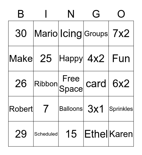 ICT-idee Tafels van 1 t/m 10 Bingo Card