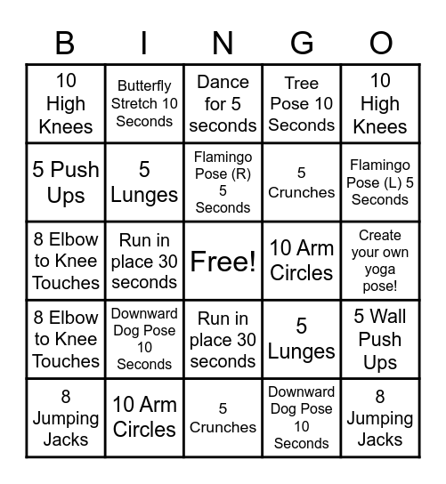Kenzie's APE Bingo! Bingo Card