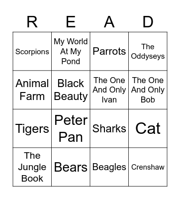 Books Bingo Card