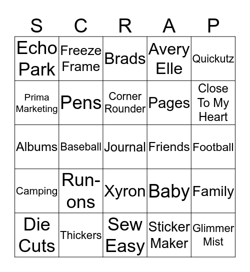 F.R.O.G Retreat Bingo Card