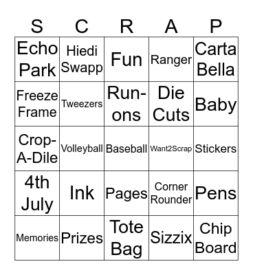 F.R.O.G Retreat Bingo Card