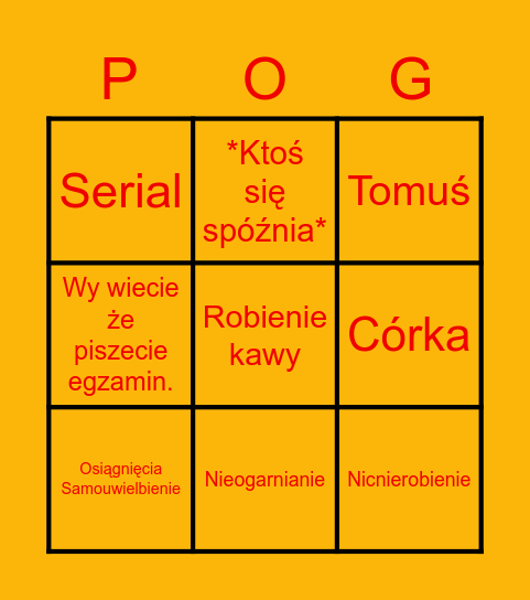 EKONOMICZNE BINGO Card