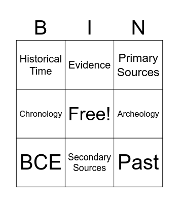 What is History Bingo Card