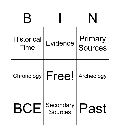 What is History Bingo Card