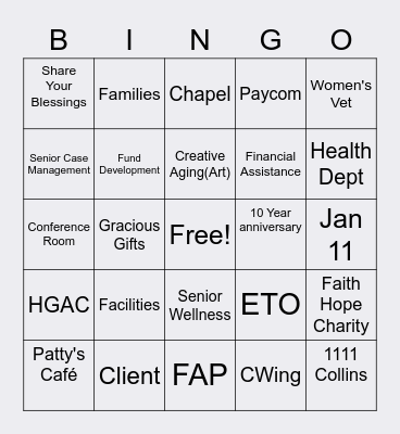 MGCC#2 Bingo Card