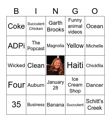 Lauri's Plantastic Birthday Bingo! Bingo Card
