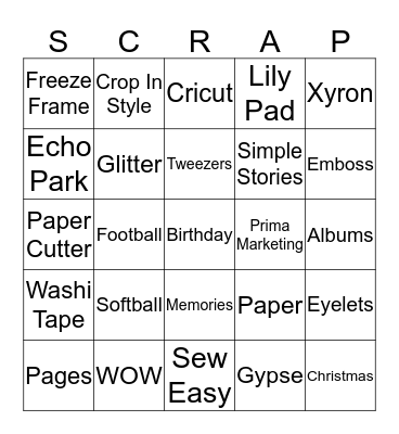 F.R.O.G Retreat Bingo Card