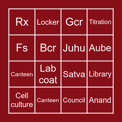 BNCP BINGO Card