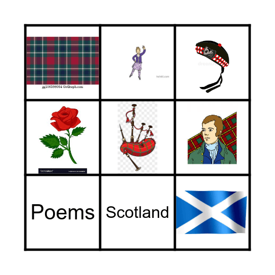 Scotland! Bingo Card