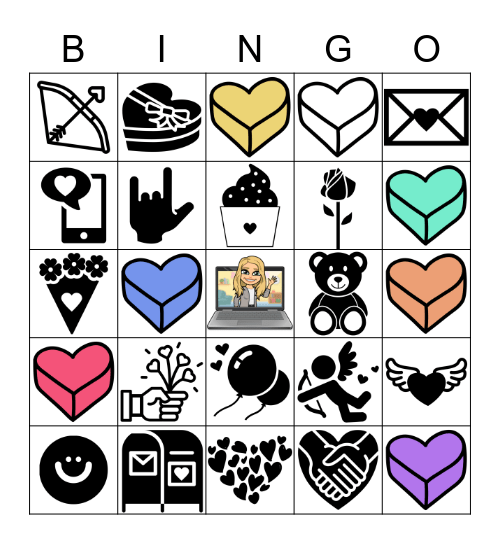 Valentines Party Bingo Card
