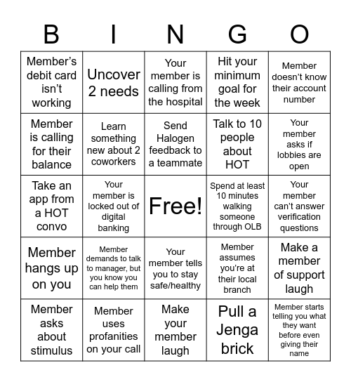 Fun at Work-INBOUND Bingo Card