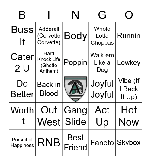 A.Bevy at Upstate Music Bingo Card