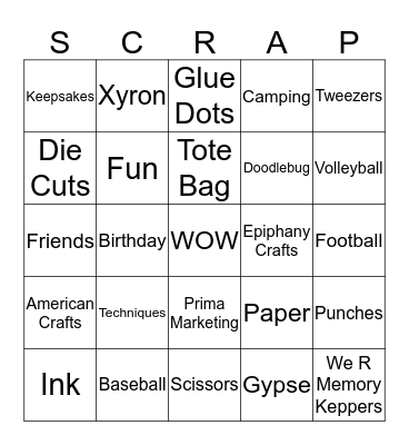 F.R.O.G Retreat Bingo Card