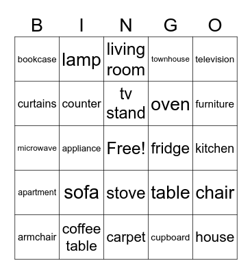 Household 1 Bingo Card