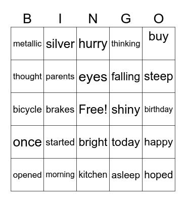 BINGO Card