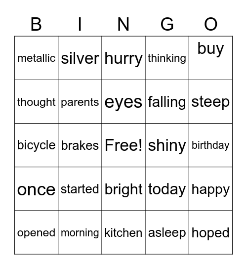 BINGO Card