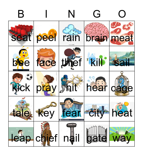 1-3 Bingo Card