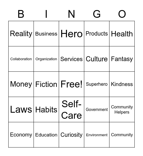 BirdHouse Bingo Card