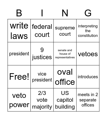Social Studies Bingo Board Bingo Card