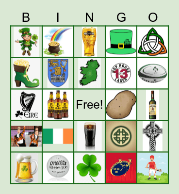 St. Patrick's Bingo Card