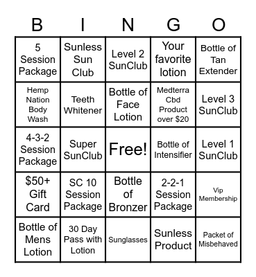 Silverton February Bingo Card