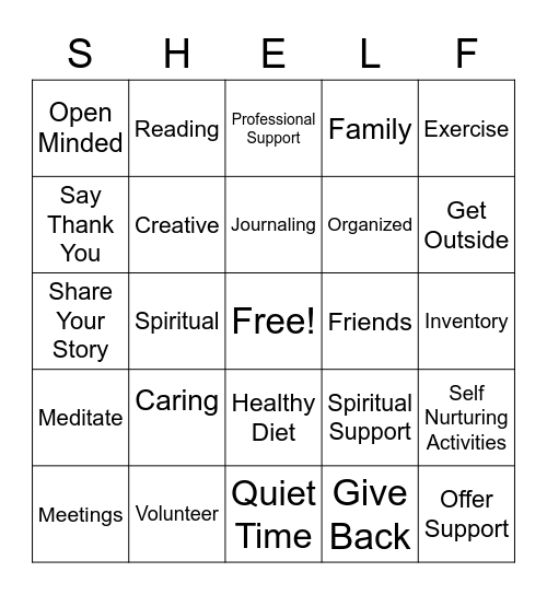 Who Are You? Bingo Card