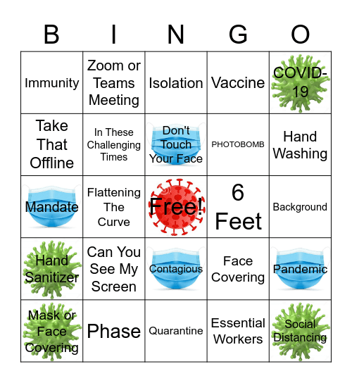 COVID BINGO Card